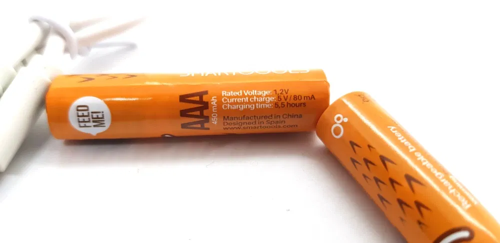 Акумулятор ААА із зарядкою від USB 450 mA Помаранчевий (2403224217) - фото 7 Акумулятор ААА із зарядкою від USB 450 mA Помаранчевий (2403224217) - фото 7