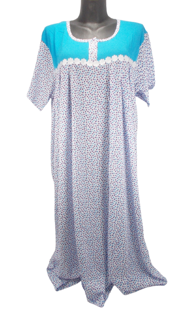 Ночная рубашка женская хлопковая Dollar Club 1931-4 р. 64 Белый/Голубой (1436393708)