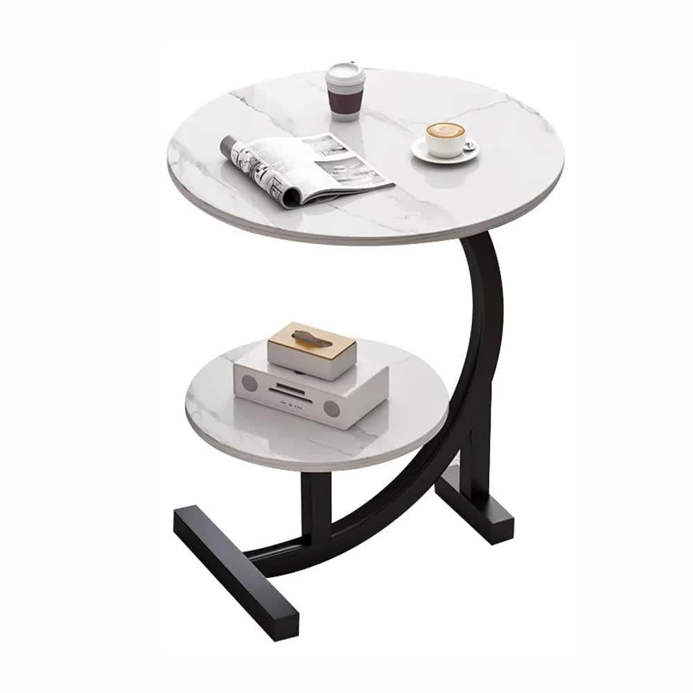 Журнальный круглый столик DASH 64229 приставной двухуровневый 40х40х60 см (33028614)