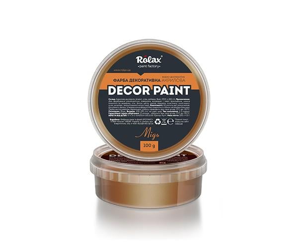 Краска декоративная акриловая DECOR PAINT  0,1 кг Медь (8427) - фото 2