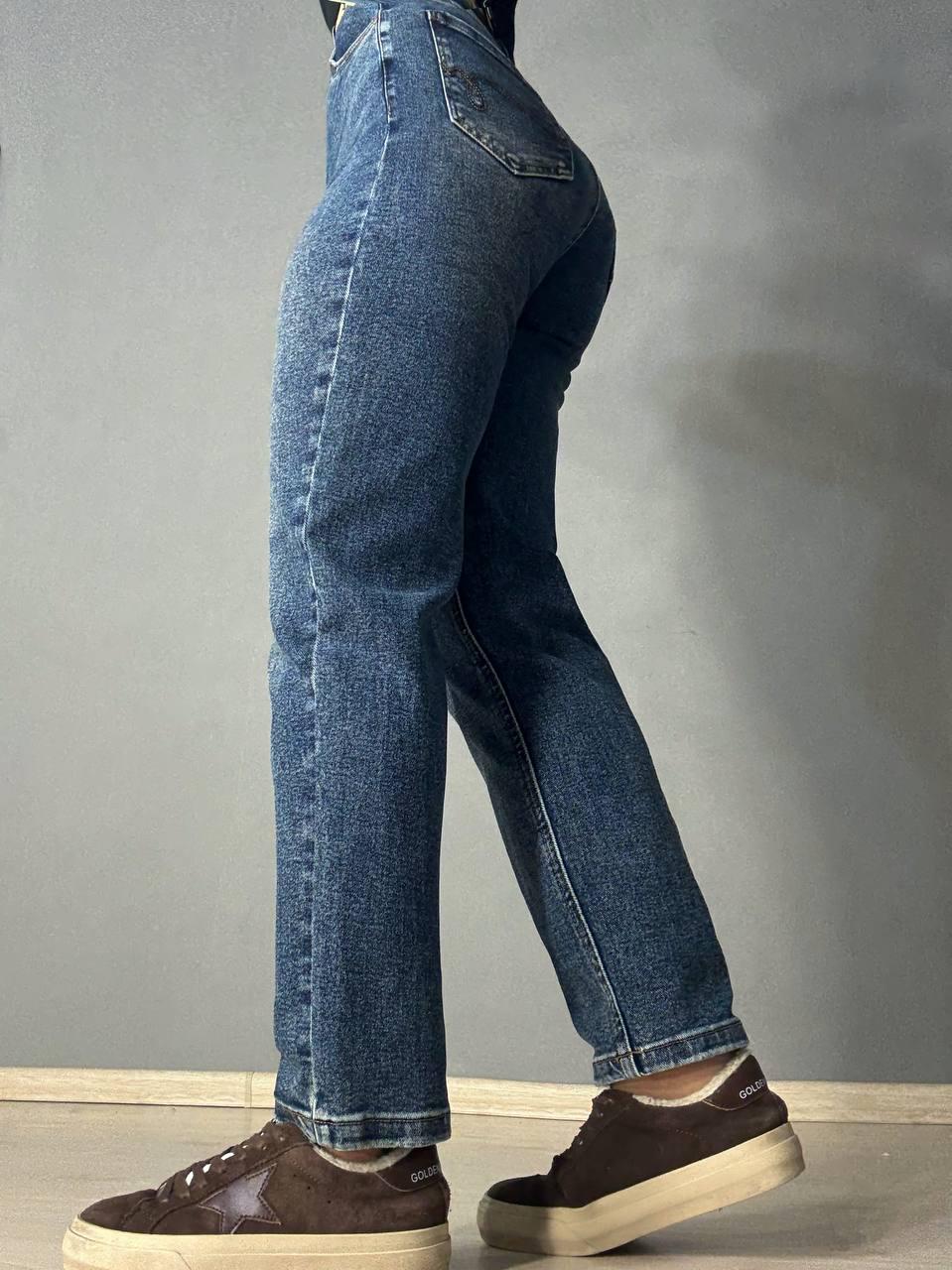 Джинсы женские Dragon 8192 Mom jeans с ремнем р. 32 Синий (5595) - фото 5 Джинсы женские Dragon 8192 Mom jeans с ремнем р. 32 Синий (5595) - фото 5