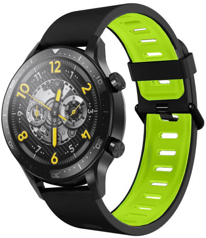 Ремешок Traf для Realme Watch S Pro Black/Green (22595)