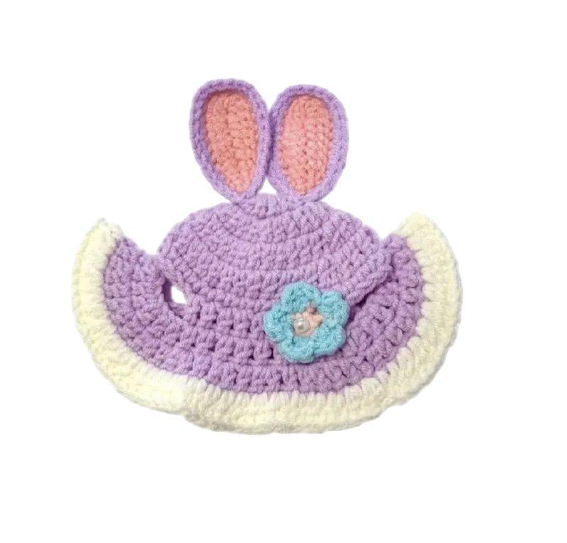 Шапка для котів та собак Bunny M Purple (565676546)