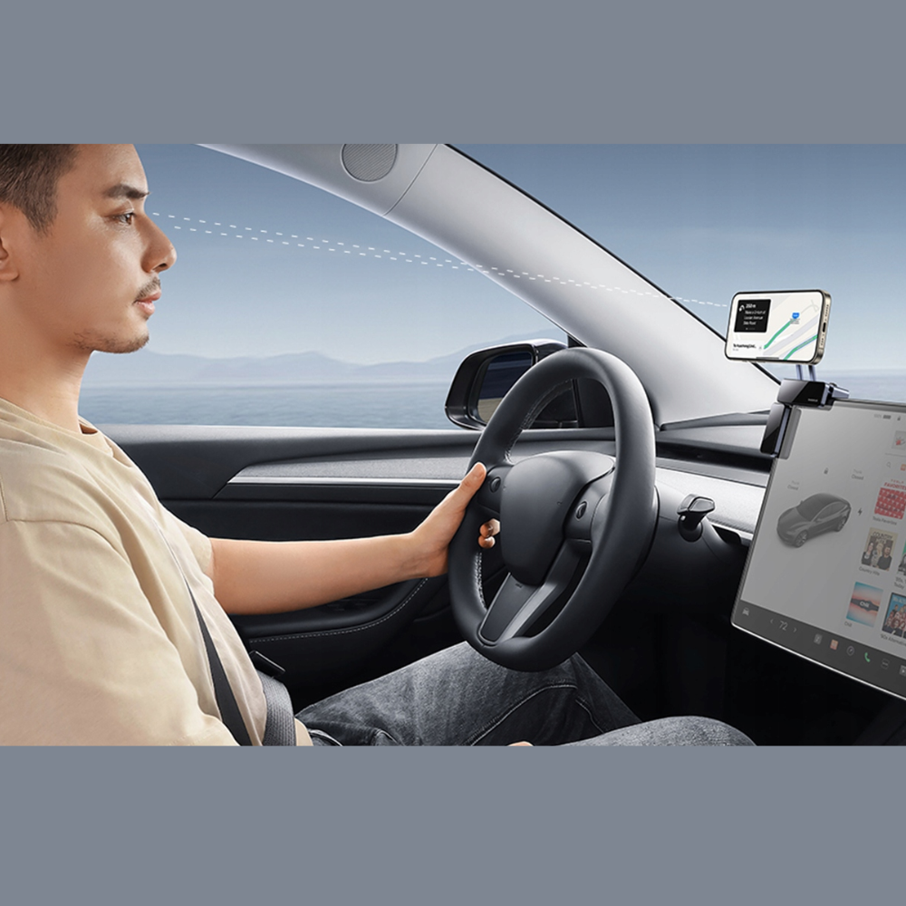 Тримач для iPhone в машину BASEUS MagSafe MaxView Magnetic на екран монітора магнітний (C40180701813-00) - фото 2 Тримач для iPhone в машину BASEUS MagSafe MaxView Magnetic на екран монітора магнітний (C40180701813-00) - фото 2