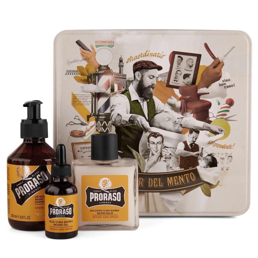 Подарочный набор для бороды Proraso Wood & Spice Beard Kit (ПР110)