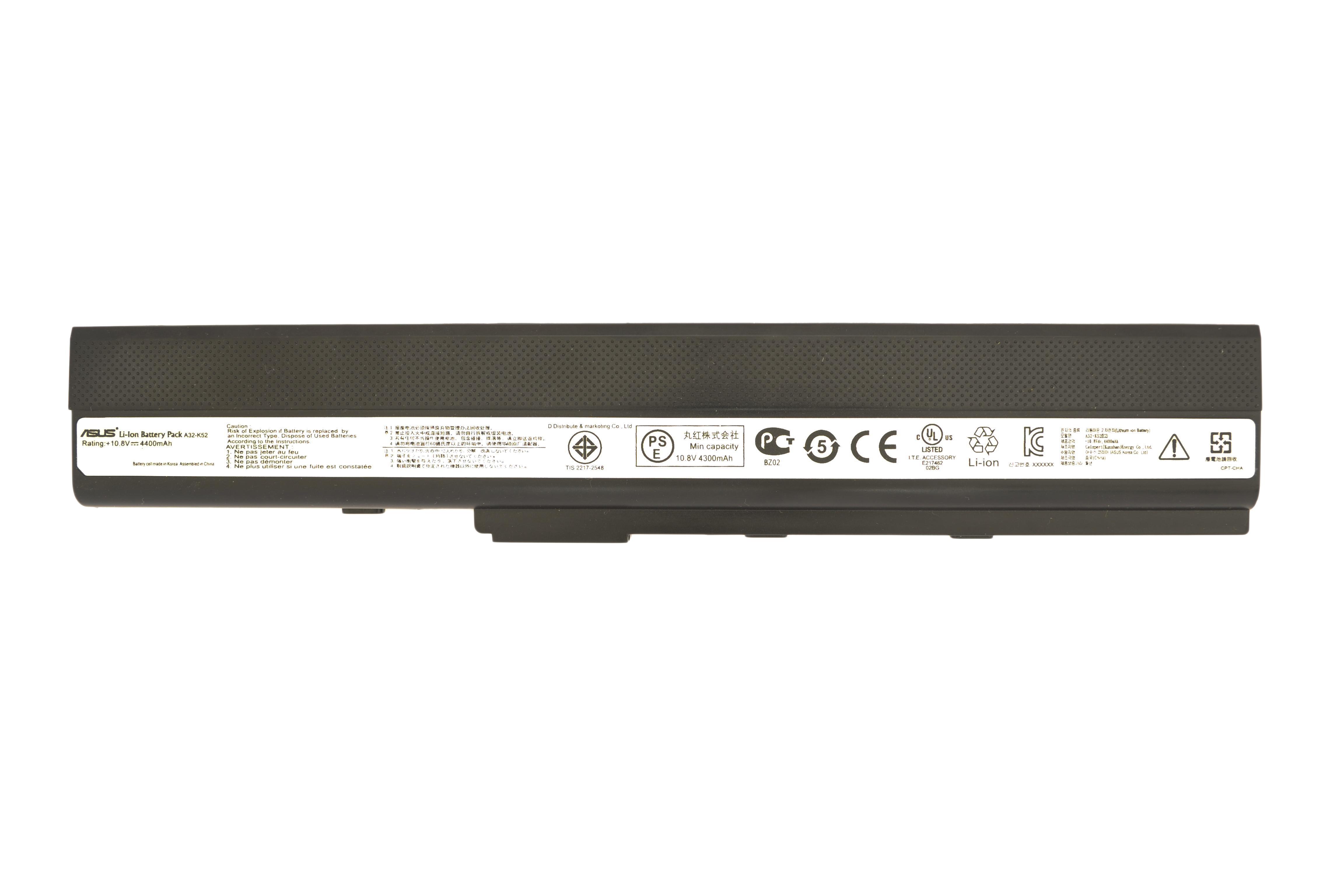 Аккумулятор для ноутбука Asus A42-K52 10,8 V 4400 mAh Black