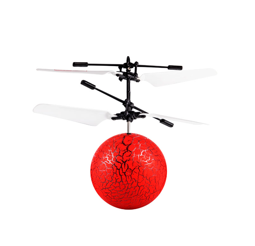 Интерактивная игрушка SUNROZ Flying Light Ball летающий мяч с сенсором движения Красный (SUN2211)