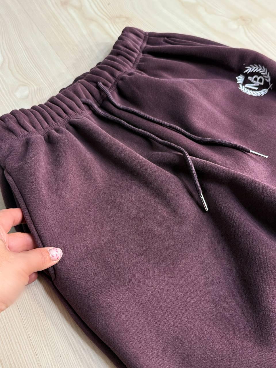 Костюм женский Joy One 80990 утепленный на флисе худи с брюками XL Бордовый (5952) - фото 5 Костюм женский Joy One 80990 утепленный на флисе худи с брюками XL Бордовый (5952) - фото 5