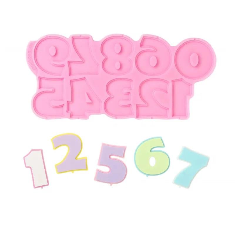 Молд силиконовый Леденцы цифры 5,5 см (10995) Молд силиконовый Леденцы цифры 5,5 см (10995)