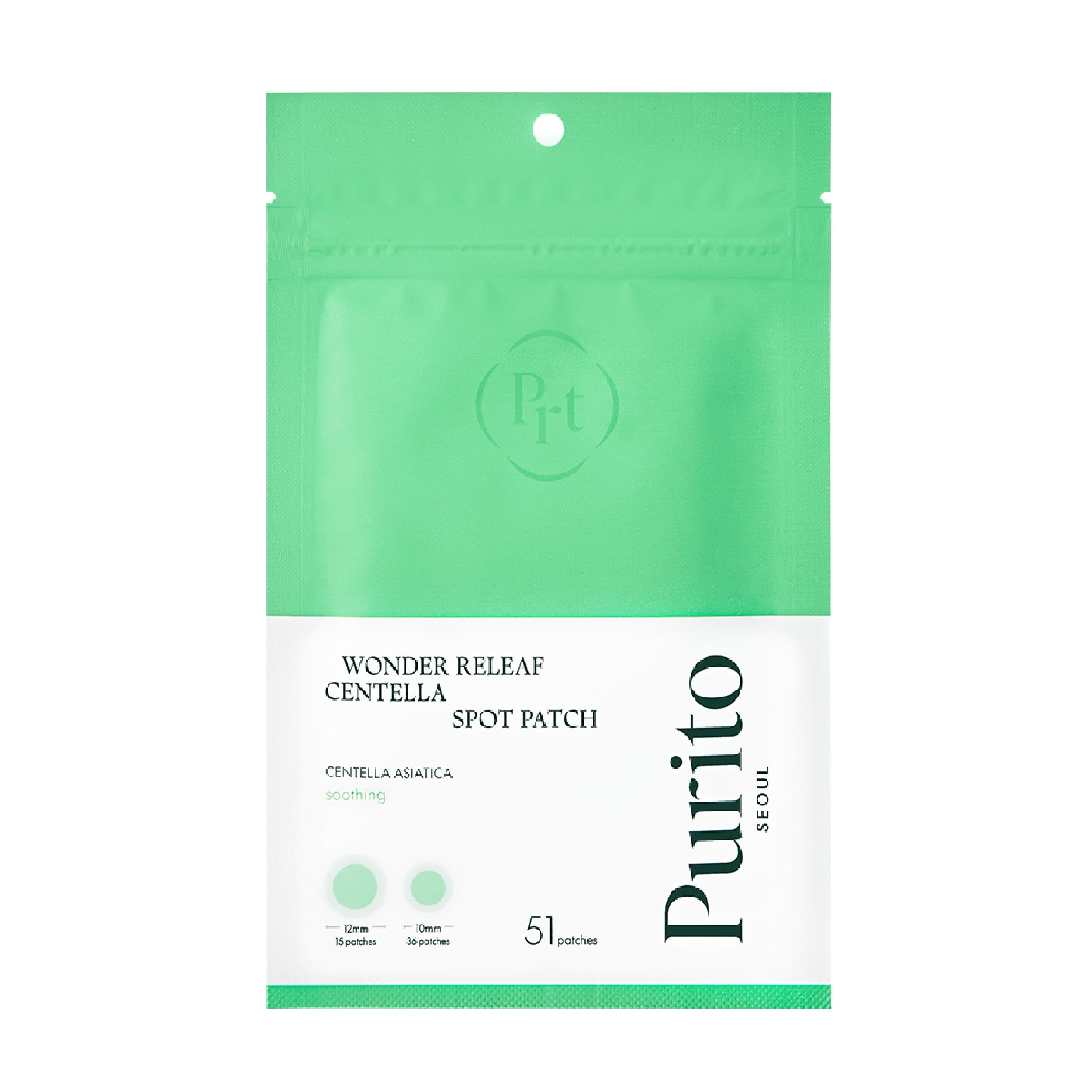 Патчи против прыщей с экстрактом центеллы Purito Seoul Wonder Releaf Centella Spot Patch 51 patches