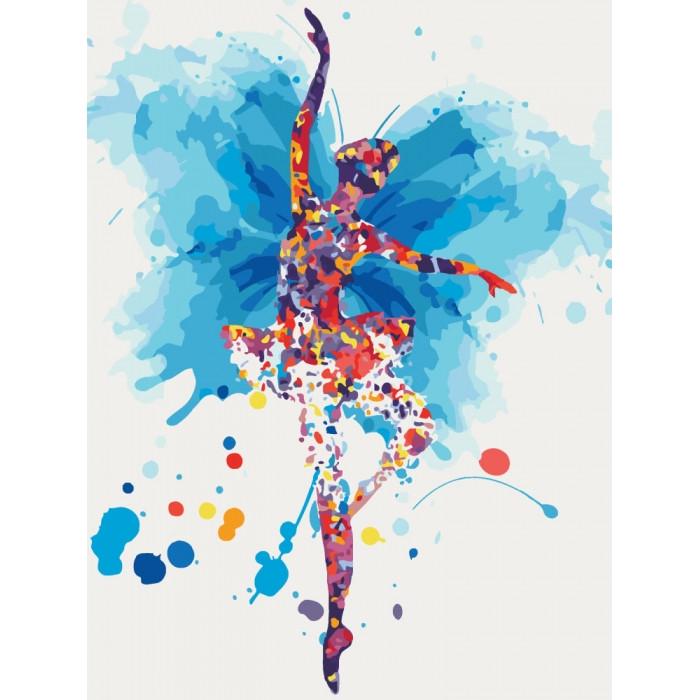 Картина за номерами Ідейка Люди Грація балерини 30х40 см (KHO2696)