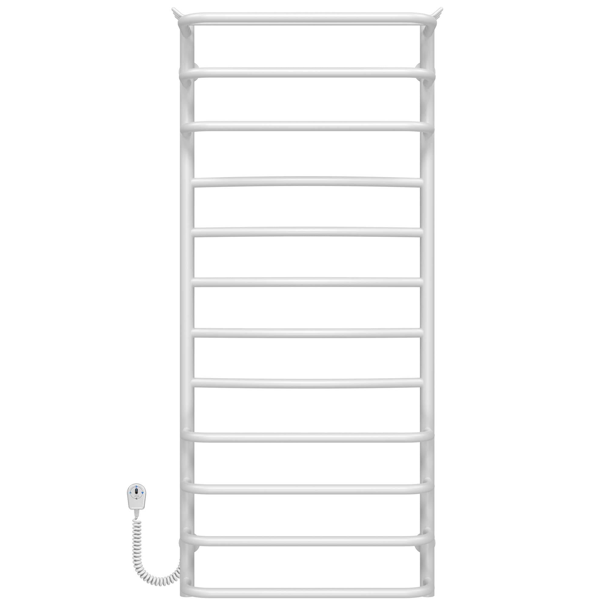 Полотенцесушитель электрический Deffi Юность П12 EF16 нержавеющая сталь 500х1200 мм Белый (C.YU.120.50.12.EWL5)