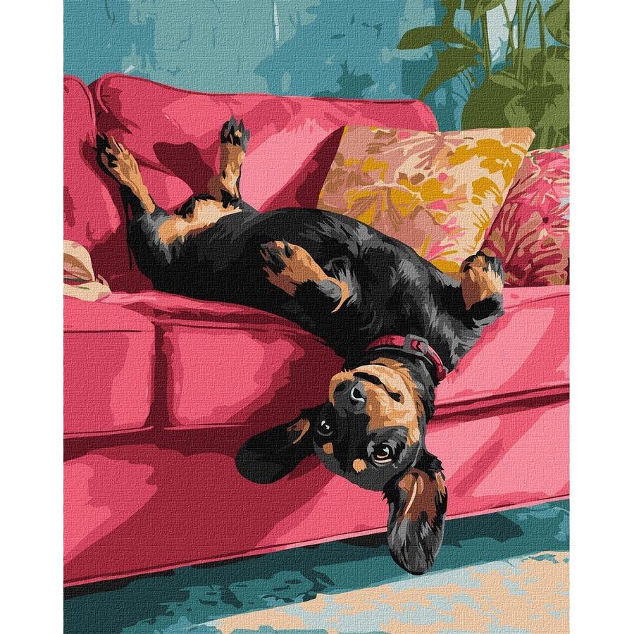 Картина по номерам Ideyka Диванная радость 40x50 см (KHO6853)