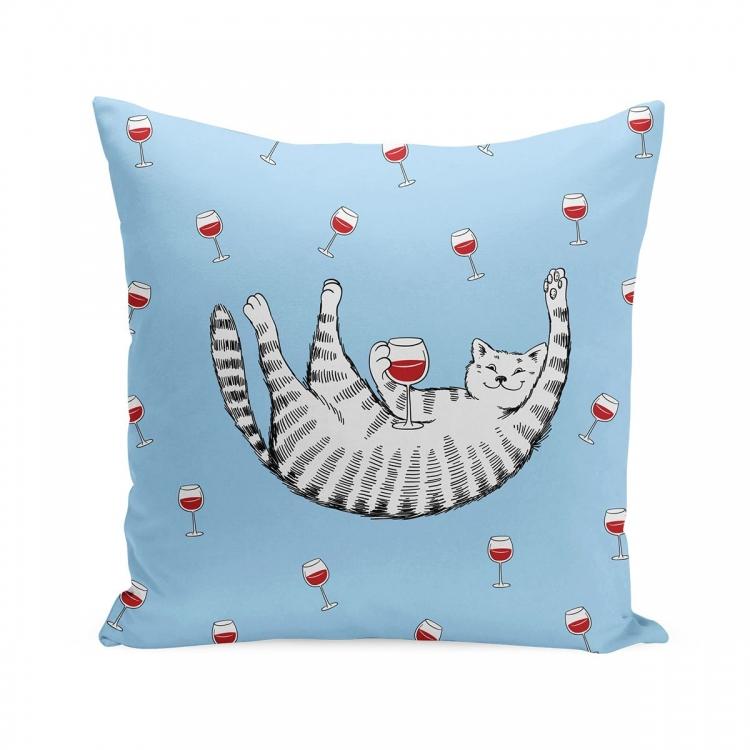 Подушка Кот в выходной день Подушка Кот в выходной день