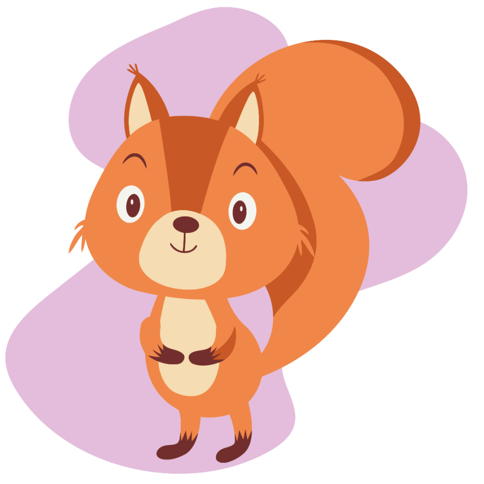 Роспись на холсте Brushme Белочка подружка 20х20 см (MBS028)