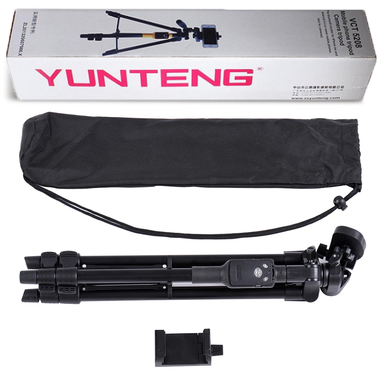 Штатив для камеры и телефона Yunteng VCT 5208 Черный