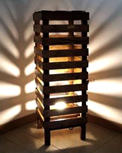 Светильник напольный из дерева Роздейл Капучино (НПС-002509)