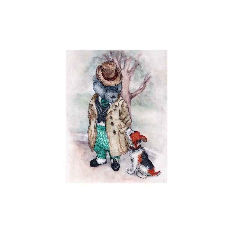 Набор для вышивания крестиком Alisena 5082а Прогулка (21471)