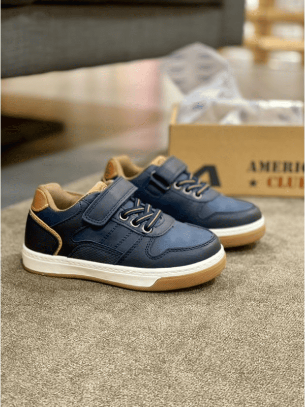 Кроссовки для мальчика American club BLUE PALE 00000004343 18 см р. 28 Синий (5261385861)