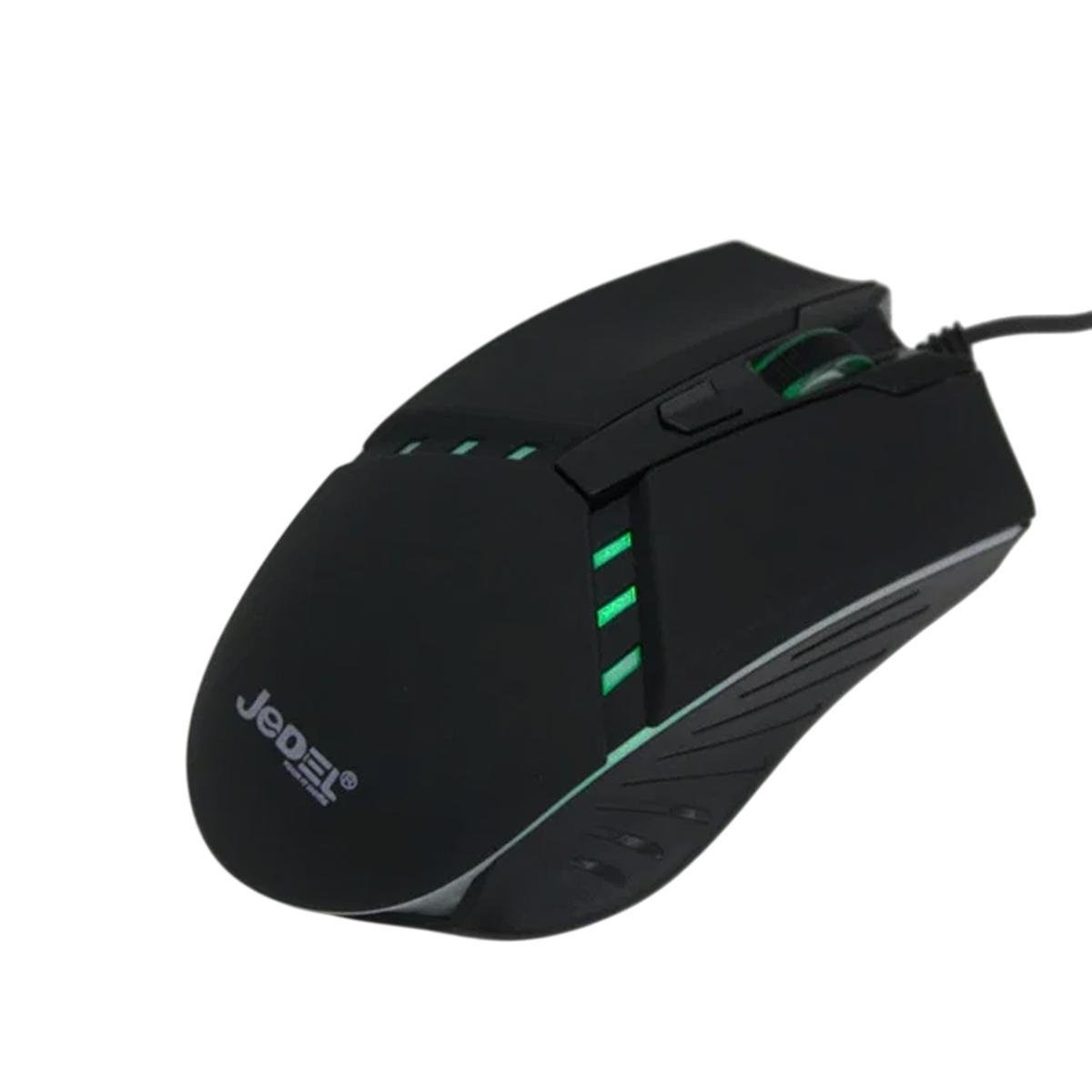 Мышь ведущая JEDEL M82 4D Wired Mouse с RGB-подсветкой оптическая DPI 800-1200-1600 USB Black (180895) - фото 4