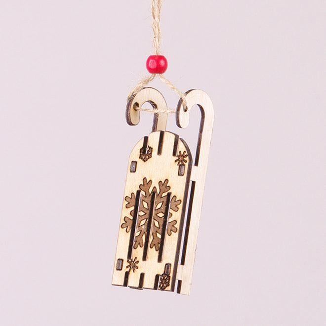 Новогодний подвеска Flora Санки 2 шт. (19974)