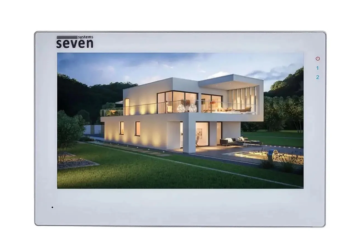 Відеодомофон IP SEVEN DP-7577FHDW-IPS7" Wi-Fi White (25198612)