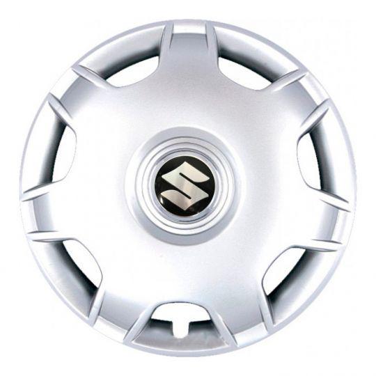 Автомобильные колпаки SKS 205 R14 с логотипом Suzuki 4 шт. Серебристый
