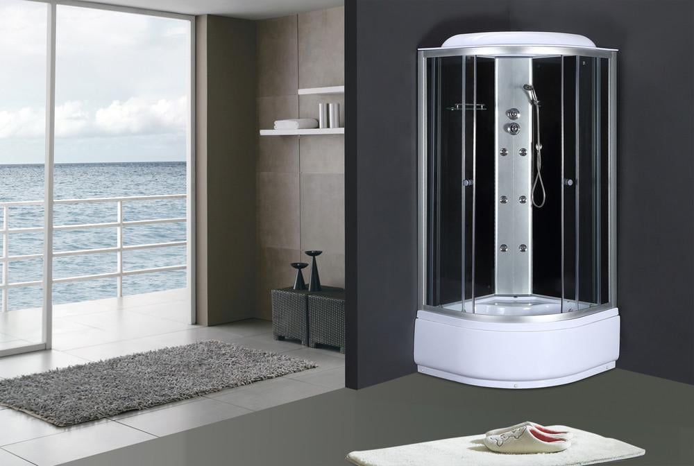 Бокс душевой MIXXUS STRONG SBH01-90x90x215-GR с гидромассажем с высоким поддоном Satin (MI6889) - фото 4 Бокс душевой MIXXUS STRONG SBH01-90x90x215-GR с гидромассажем с высоким поддоном Satin (MI6889) - фото 4