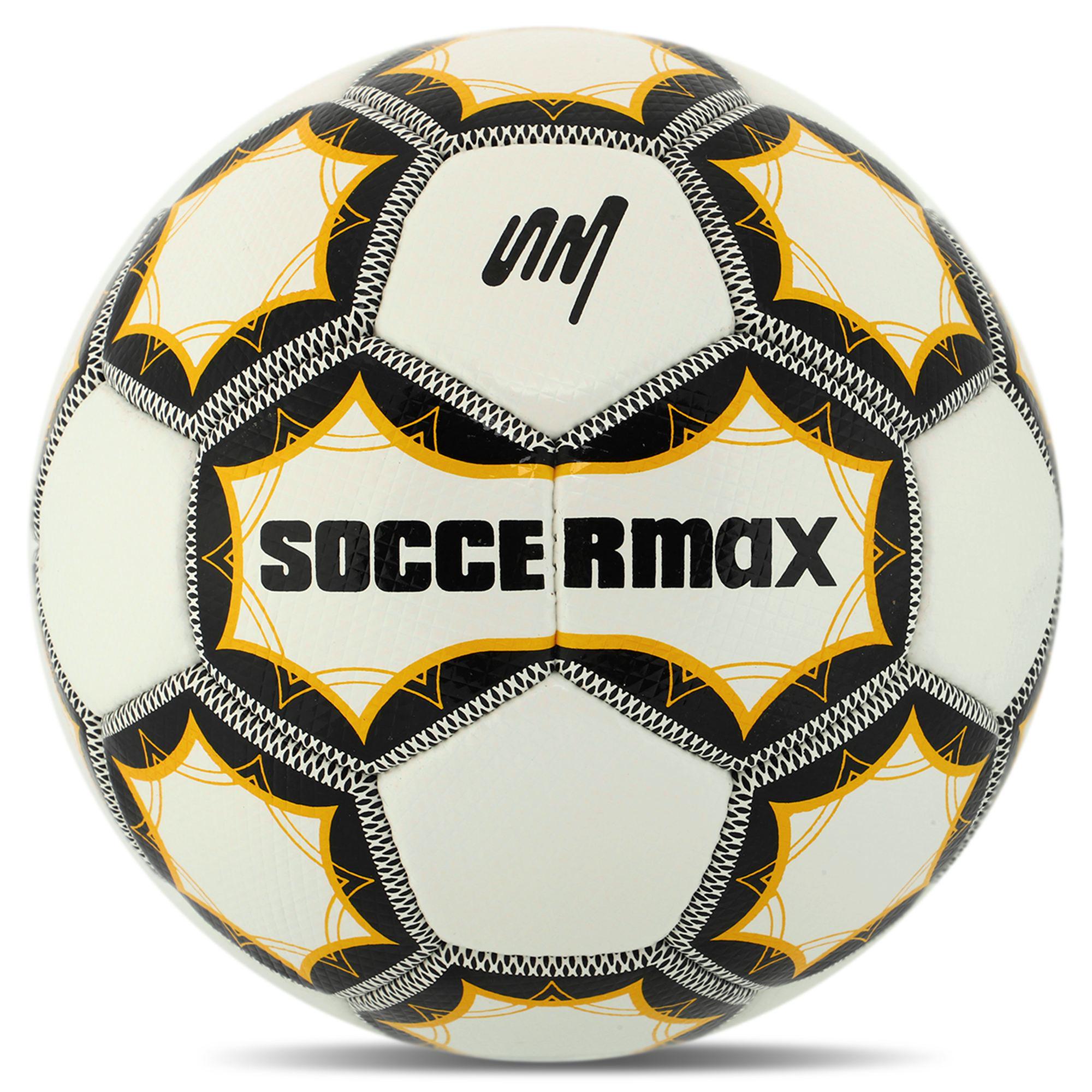 Футбольный мяч SOCCERMAX FB-8079 №5 PU Белый/Золотой