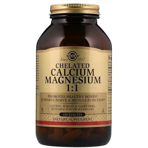 Кальций Solgar Chelated Calcium Magnesium 240 табл. (000010932)