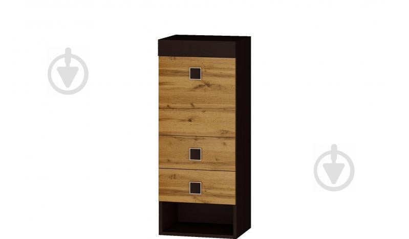 Шкаф-пенал надстройка Эверест Соната венге темный + аппалачи  (EVR-2279)