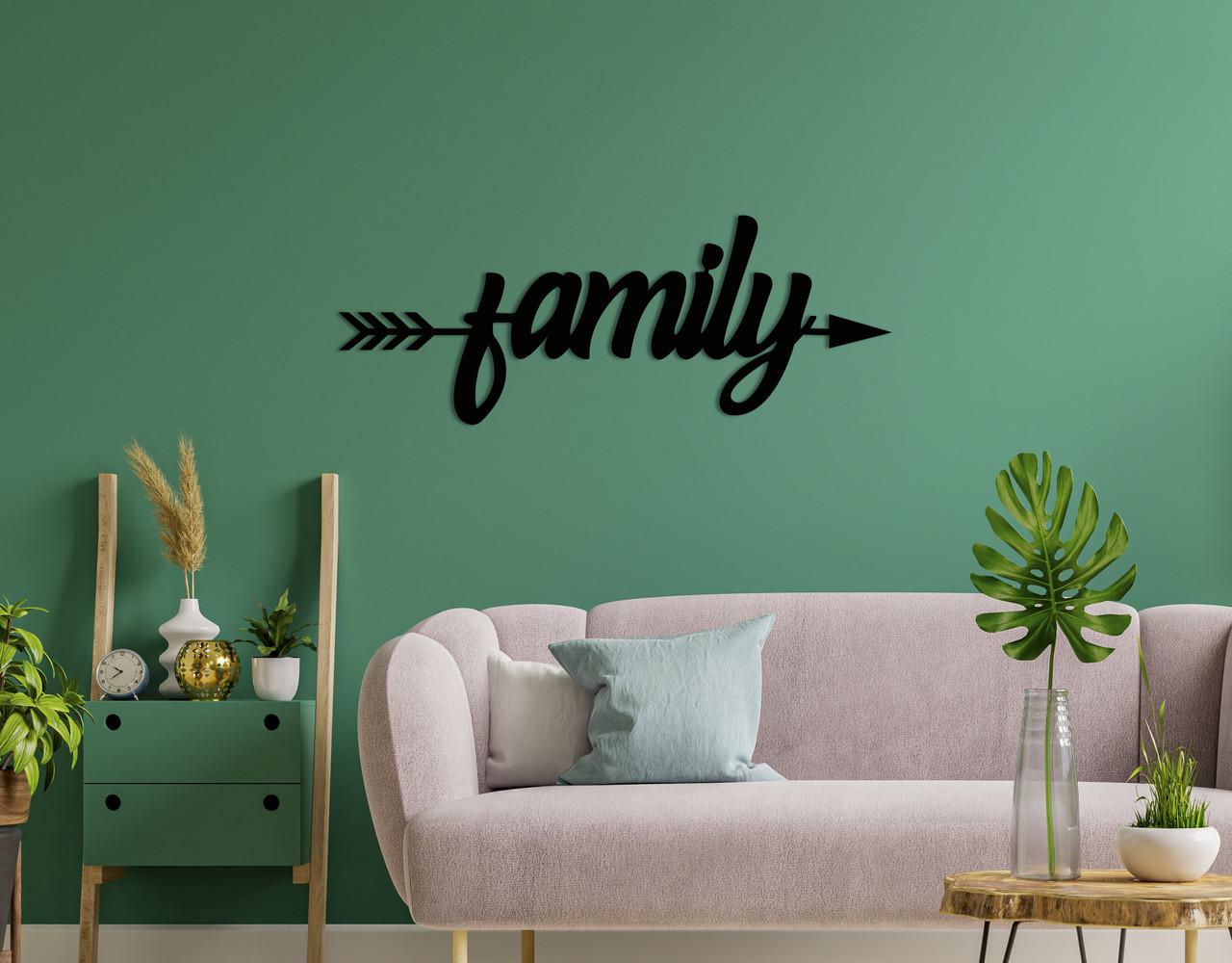 Декоративное панно на стену Upwood Decor Arrow Family 45,5х120 см Black (1576337837)