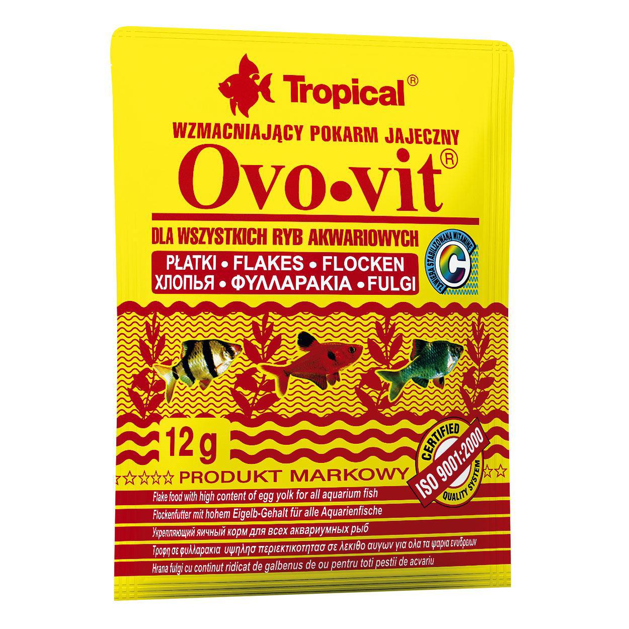 Корм сухой для аквариумных рыб Tropical Ovo-Vit 12 г