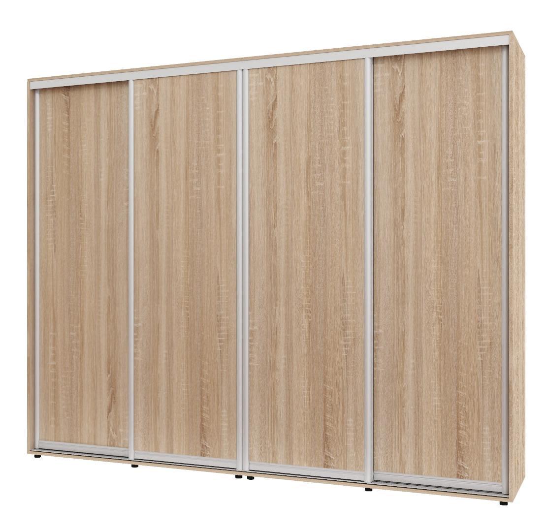 Шкаф-купе четырехдверный Алекса ДСП 280x50x200 см Дуб Сонома