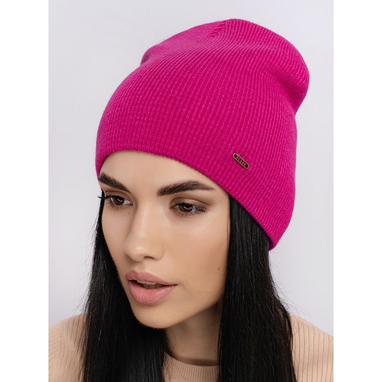 Шапка женская полушерстяная Leks Гремми one size Малиновый - фото 1 Шапка женская полушерстяная Leks Гремми one size Малиновый - фото 1