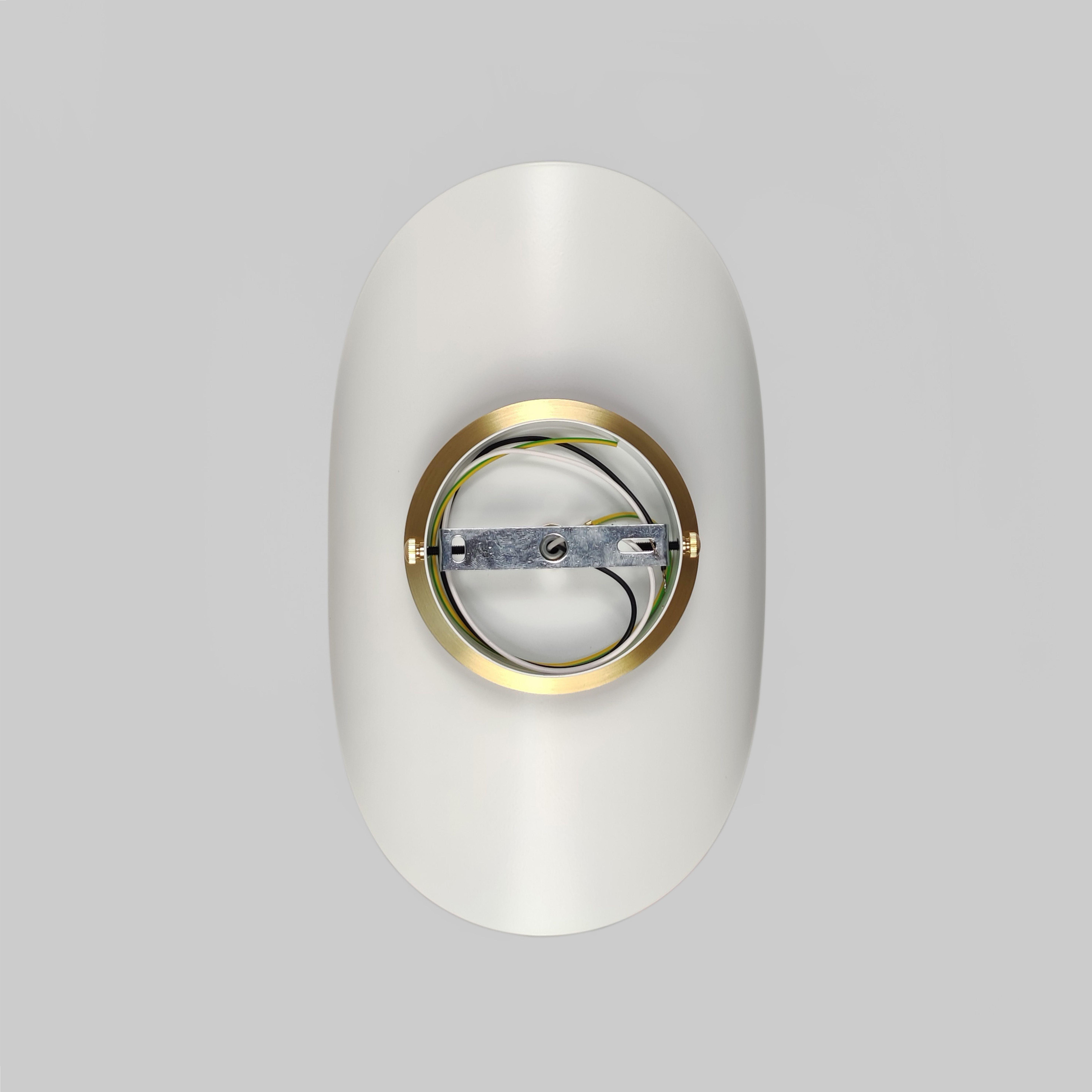 Настенный светильник Gaff Design с деталями из латуни Белый (BRASS48) - фото 5