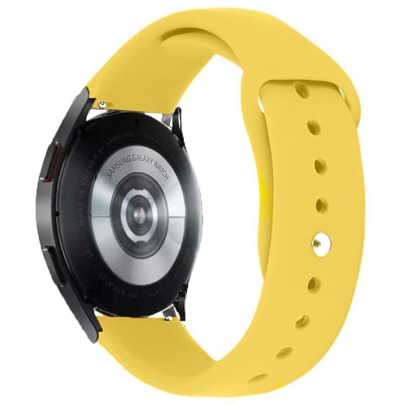 Ремінець силіконовий Sport для Smart Watch 20 мм Жовтий/Yellow (00000068670_13)