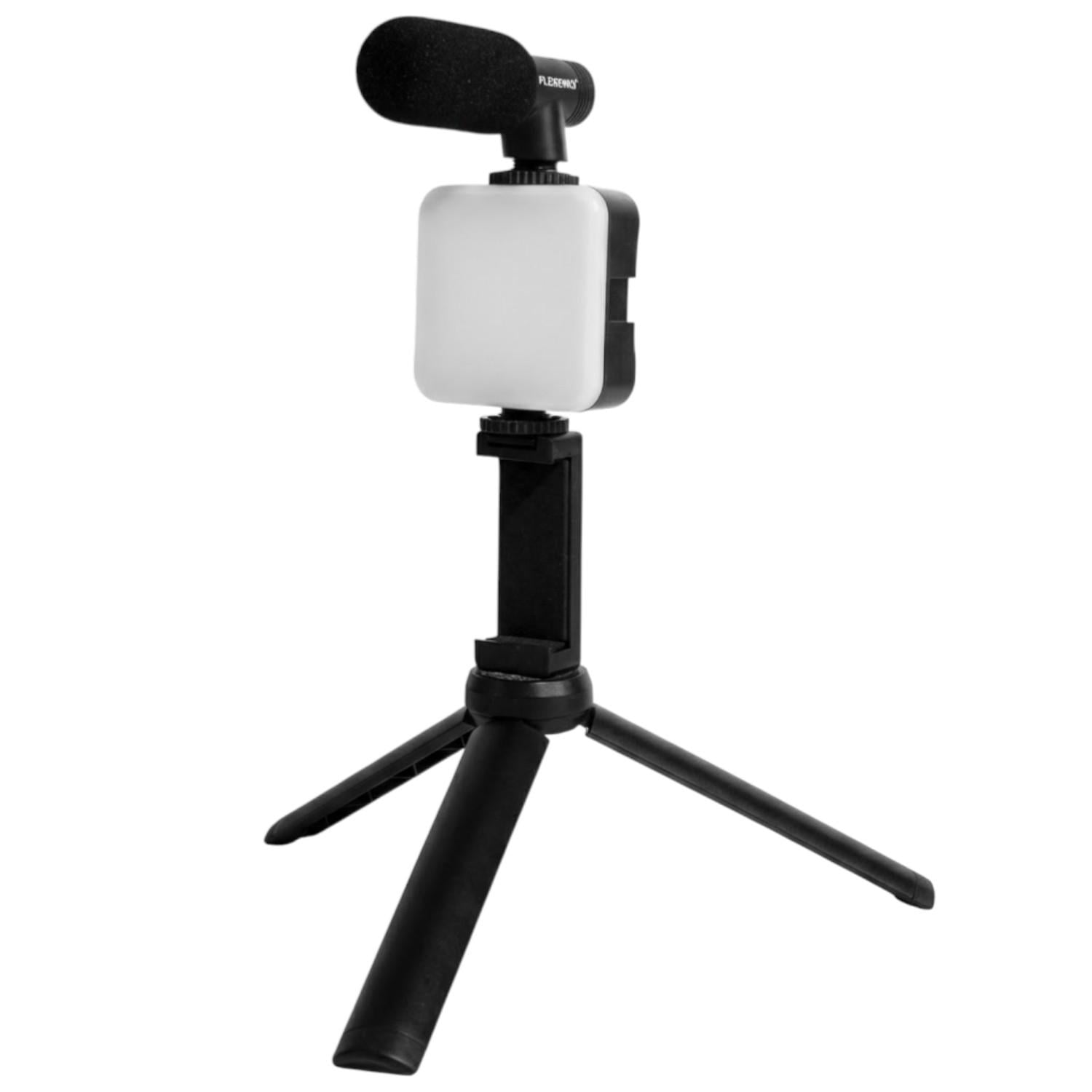 Набор видео/фото PLOKAMA PK-772 с треподом/светом и микрофоном Черный (32142195)