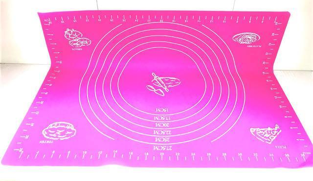 Коврик силиконовый для раскатки теста и выпечки Kamille 43х35 см Розовый - фото 2 Коврик силиконовый для раскатки теста и выпечки Kamille 43х35 см Розовый - фото 2