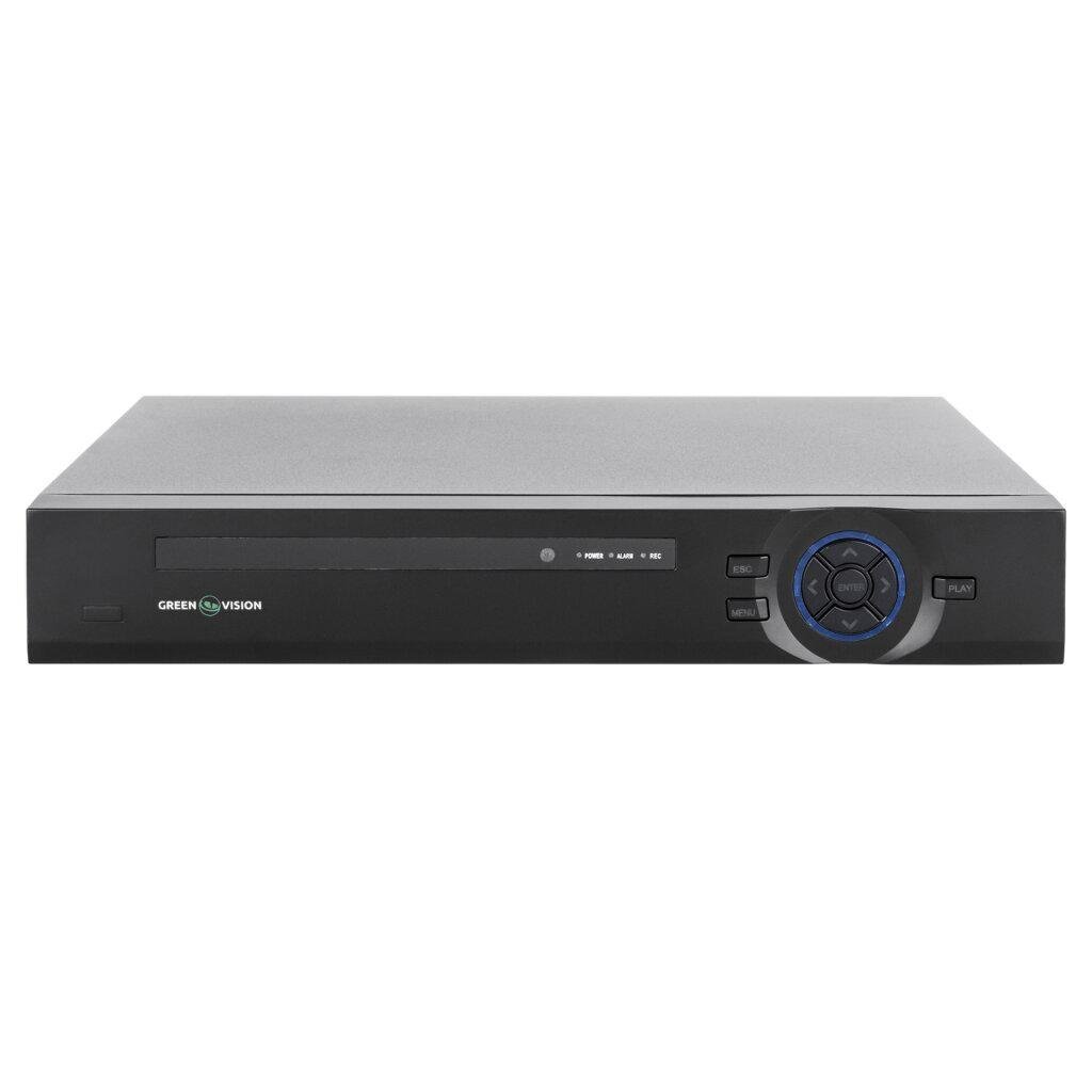 Видеорегистратор сетевой IP GreenVision GV-N-S014/32 Lite 32-канальный NVR 8MP металлический корпус Черный (626572)