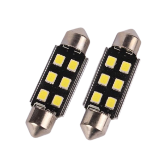 Автомобильные лампы светодиодные SV8.5 T11x36 SMD 2 шт. в салон авто (31149)