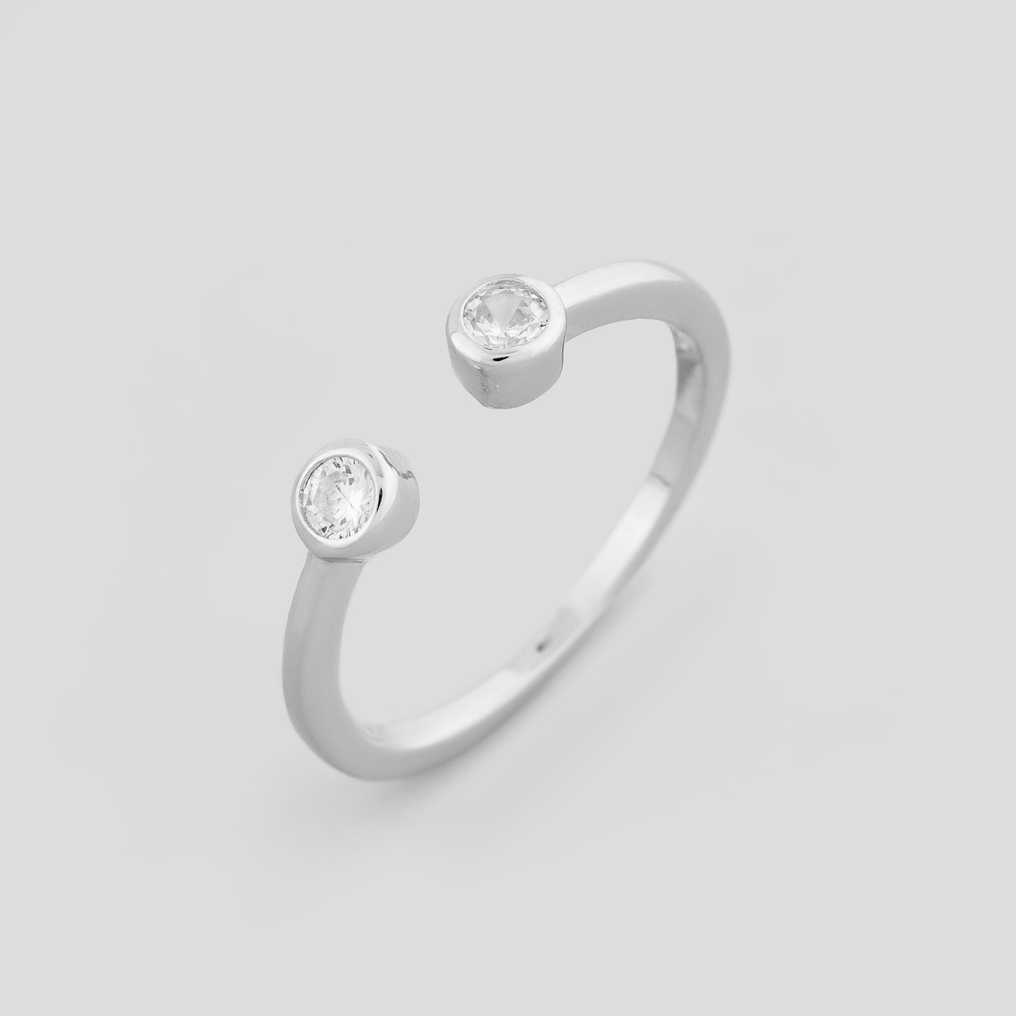 Серебряное кольцо Minimal Сияние (15822)