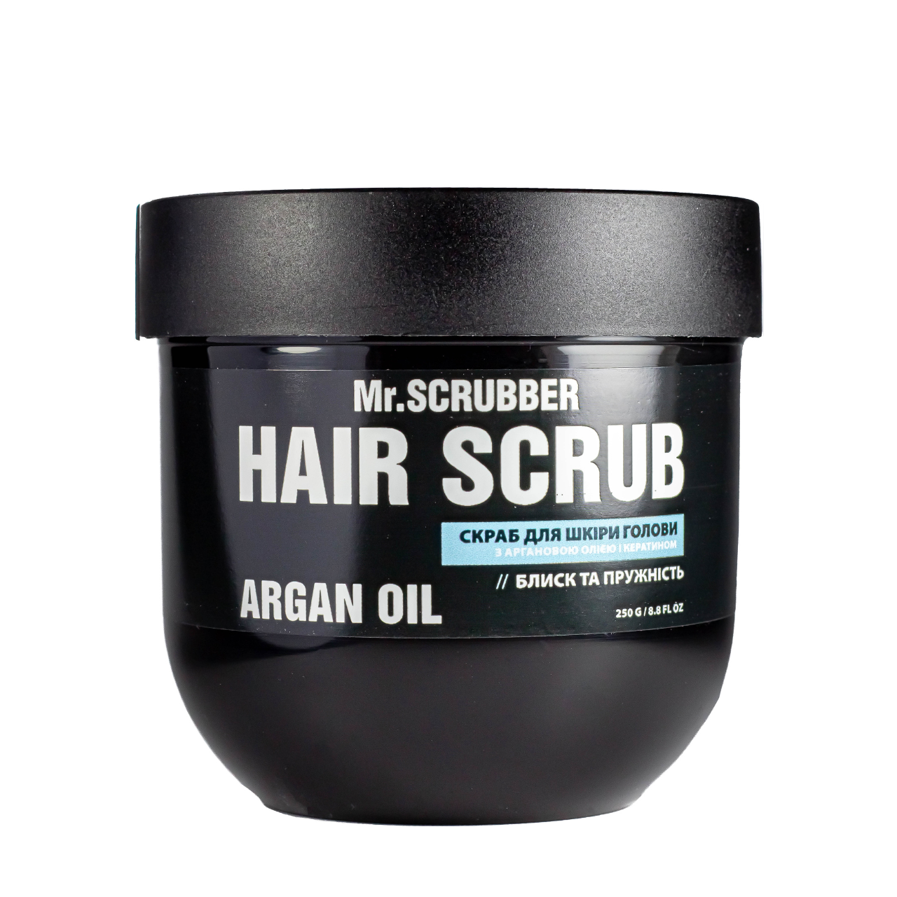 Скраб для шкіри голови Mr. Scrubber Argan Oil Hair Scrub з олією аргани та кератином 250 мл Скраб для шкіри голови Mr. Scrubber Argan Oil Hair Scrub з олією аргани та кератином 250 мл