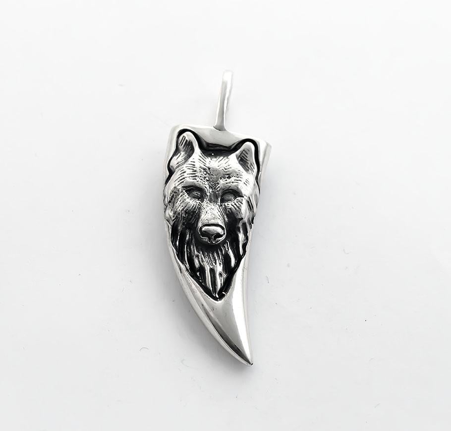 Подвеска Maxi Silver 6120 Клык с волком (86120)