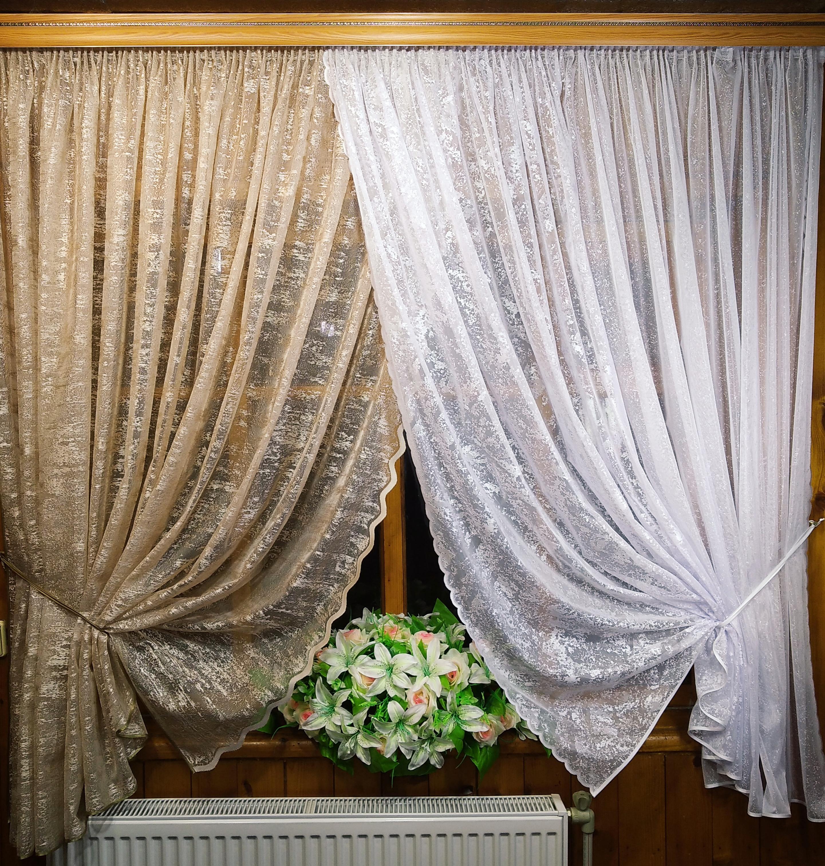 Занавеска кухонная короткая готовая Полина Мрамор бежевый/Мрамор амбре белый (1492000213) - фото 2 Занавеска кухонная короткая готовая Полина Мрамор бежевый/Мрамор амбре белый (1492000213) - фото 2