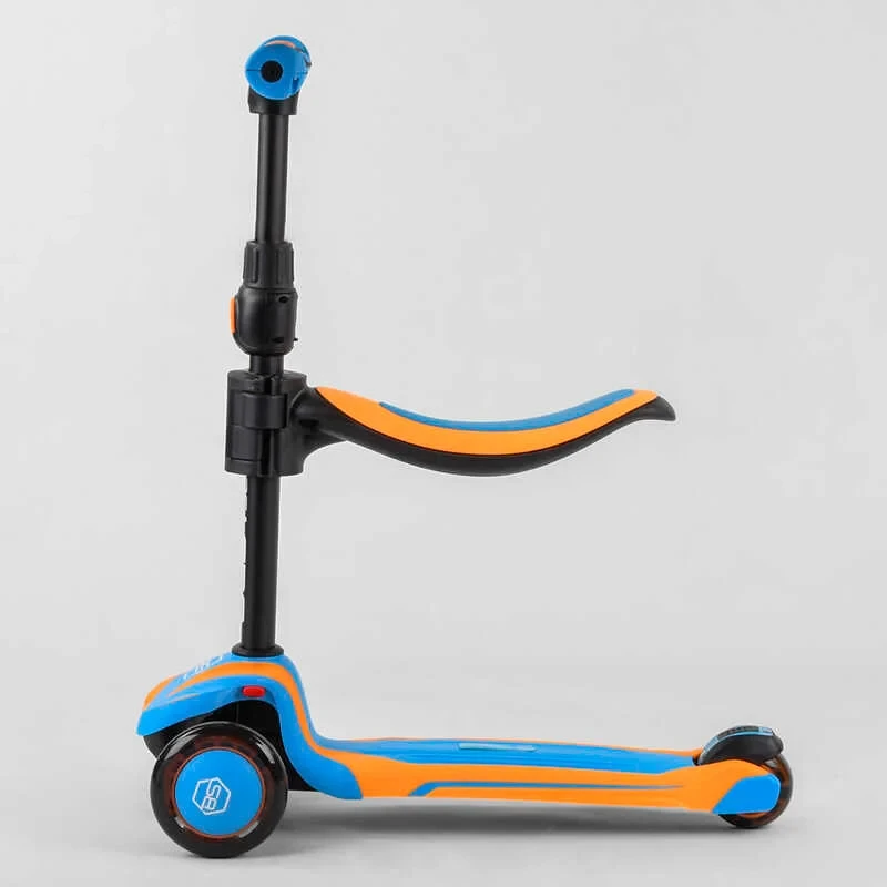 Самокат трехколесный Best Scooter JS-30918 с сидением (1705735847) - фото 3