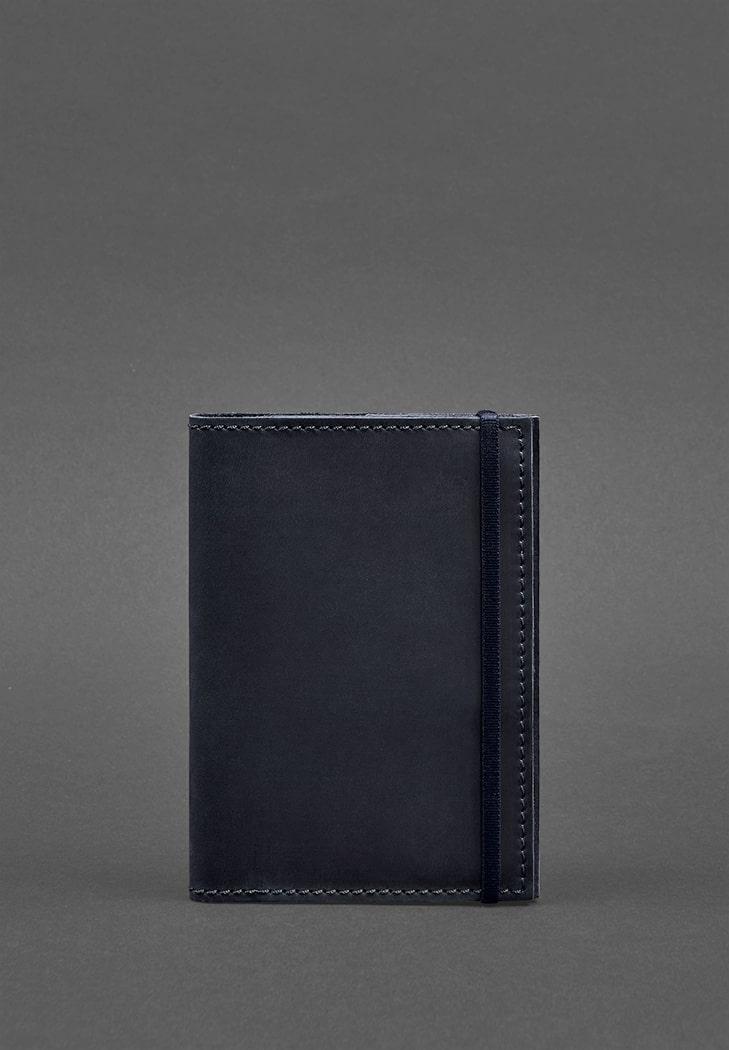 Обкладинка для паспорта 1.0 Crazy Horse Синій (A-026146)