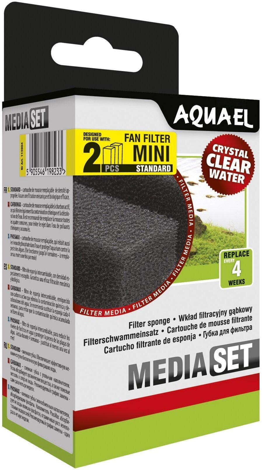 Губка AquaEl Media Set Standard для внутреннего фильтра Fan-mini Plus 2 шт. (5905546198233)