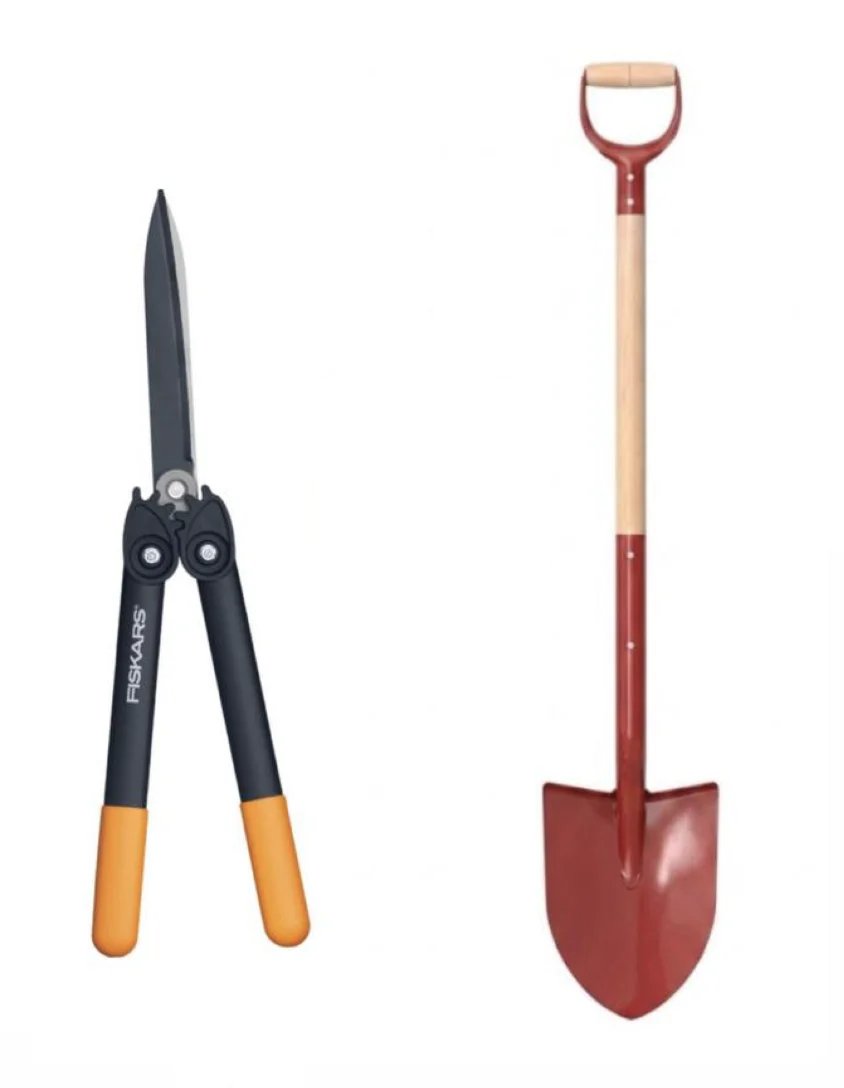 Ножницы для живой изгороди PowerGear HS72 и лопата садовая классическая Fiskars FSC (1000956107192) Ножницы для живой изгороди PowerGear HS72 и лопата садовая классическая Fiskars FSC (1000956107192)