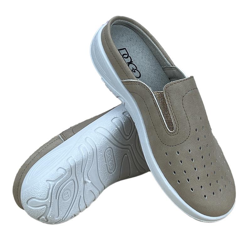 Тапочки медицинские женские эко-кожа Dago 05400-1 p. 38 24,5 см Бежевый